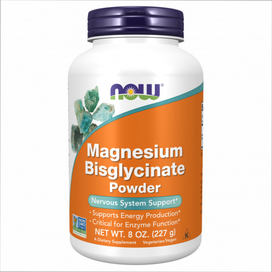 Now Foods Magnesium Bisglycinate Powder - 8 oz. 2022-10-0976