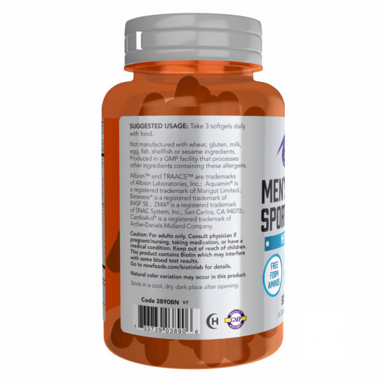 Now Foods Men's Active Sports Multi - 180 Softgels 2022-10-0395