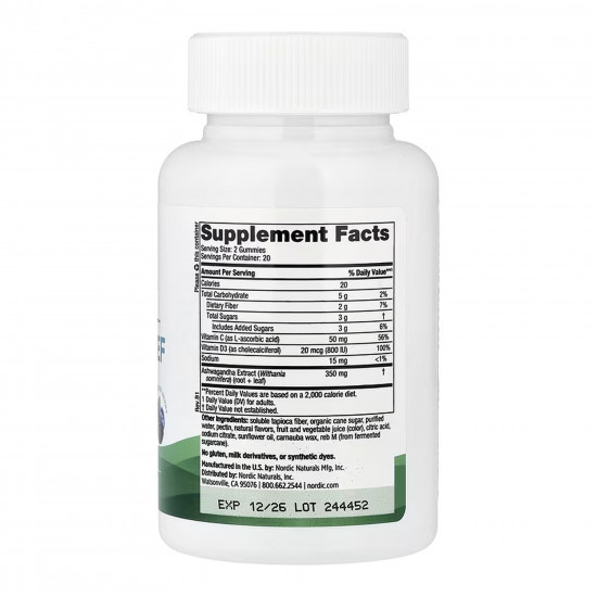 Nordic Naturals Stress Relief - 40 gummies 2023-10-7852