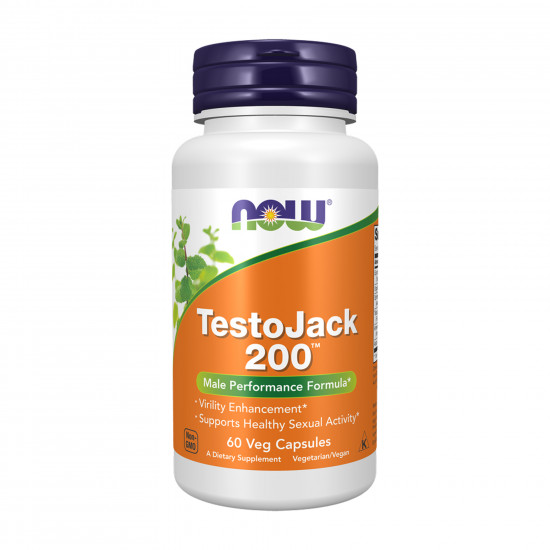 Now Foods TestoJack 200™ - 60 vcaps 2023-10-5396