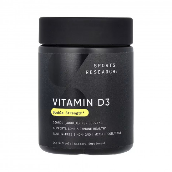 Sport Research Vitamin D3 4000IU - 360 softgels 2023-10-6657