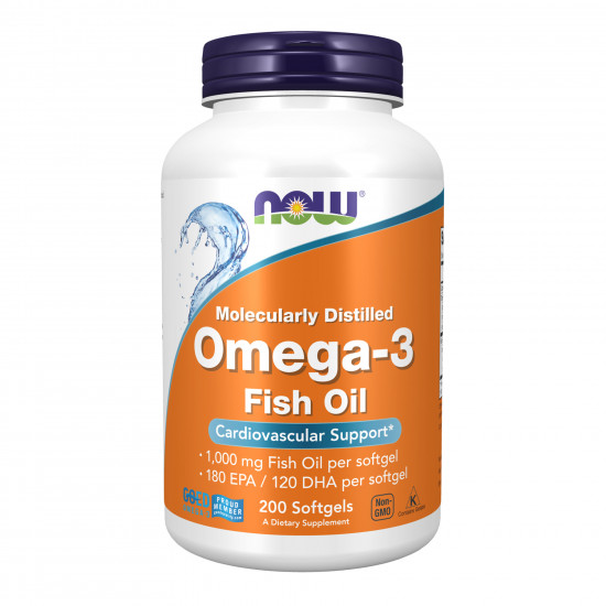 Now Foods Omega-3 1000mg - 200 sgels 2022-10-0054