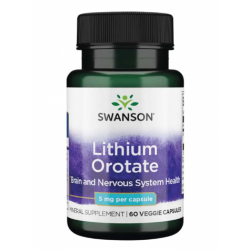 Lithium Orotate 5mg - 60veg caps