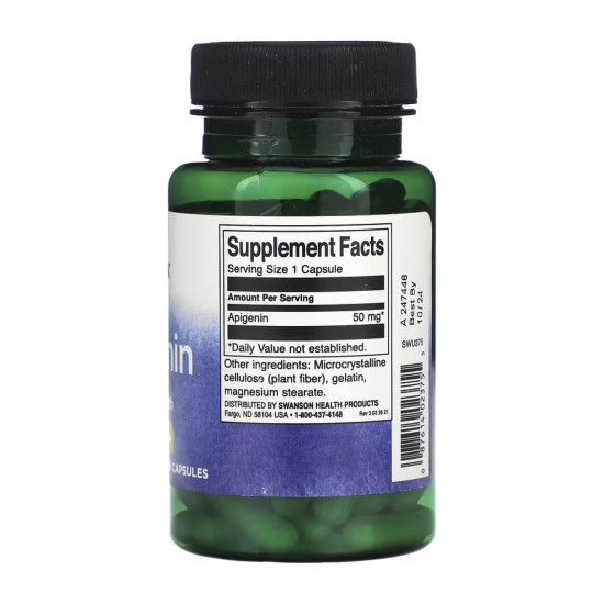Swanson Apigenin 50mg - 90 caps 2023-10-4281