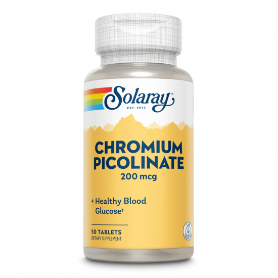 Solaray Chromium Picolinate 200mcg - 50 tabs (Пошкоджена банка) 2024-11-0440