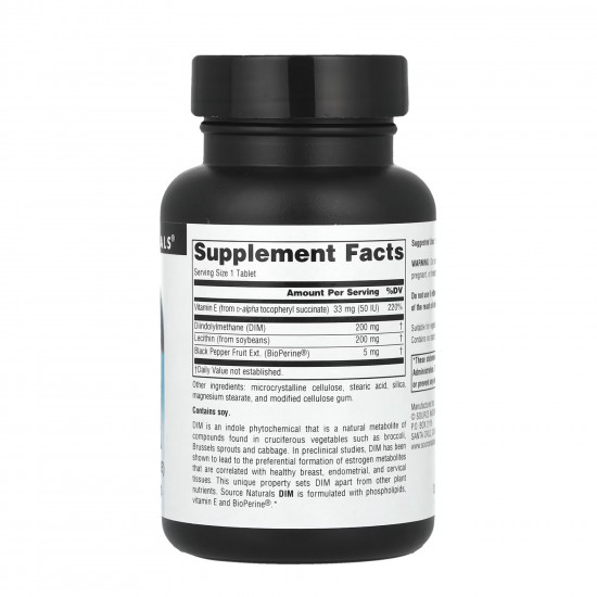 Source Naturals DIM 200mg - 30 tabs 2023-10-4631