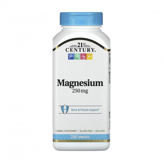 21st Century Magnesium 250 mg - 250 tabs 2023-10-7077