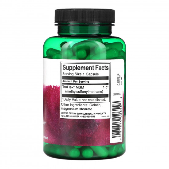 Swanson MSM 1000mg - 120 caps 2023-10-4062