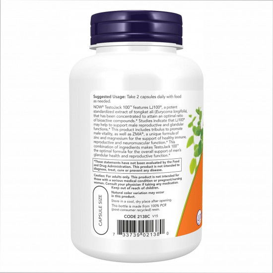 Now Foods Testo Jack 100 - 120 vcaps 2022-10-0681