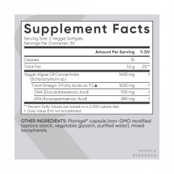 Vegan Omega-3 1400mg - 60 softgels