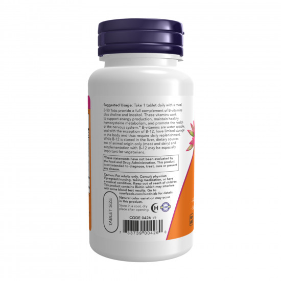 Now Foods Vitamin B-50 - 250 tabs 2023-10-4508
