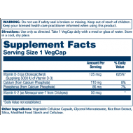 Vitamin D-3 & K-2 - 60 vcaps (Пошкоджена банка)
