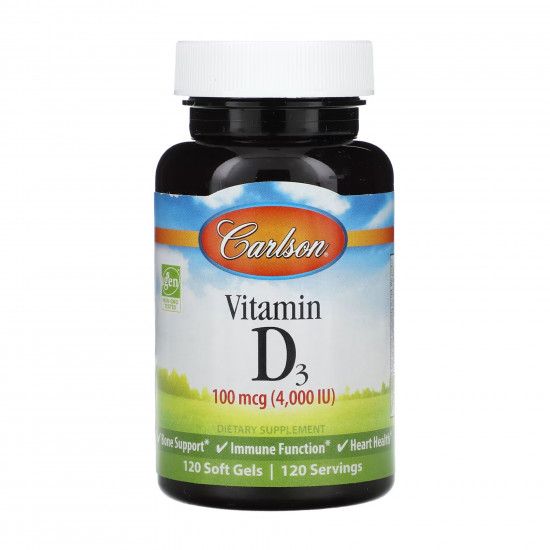 Carlson Laboratories Vitamin D 4000 IU - 120 softgels 2023-10-4557 Carlson Laboratories Vitamin D 4000 IU - 120 softgels 2023-10-4557