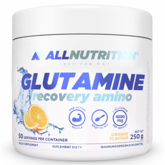 Allnutrition Glutamine Recovery Amino - 250g Oranje 100-79-7295253-20