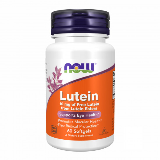 Now Foods Lutein 10 mg - 60 softgel 100-76-5811529-20
