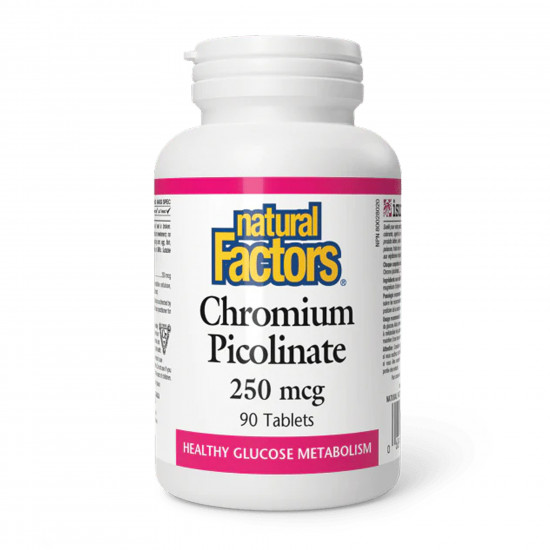Natural Factors Chromium Picolinate 250mcg - 90 tabs 2023-10-6702