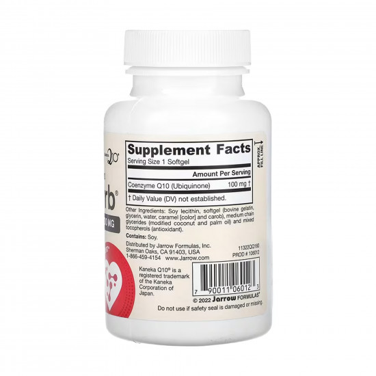 Jarrow Formulas Co-Q10 100mg - 60 caps 2023-10-5566