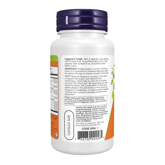 Now Foods Detox & Cleanse - 90 caps 2023-10-5398