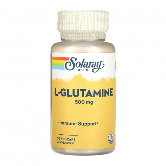 Solaray L-Glutamine 500mg - 50 vcaps 2023-10-6752