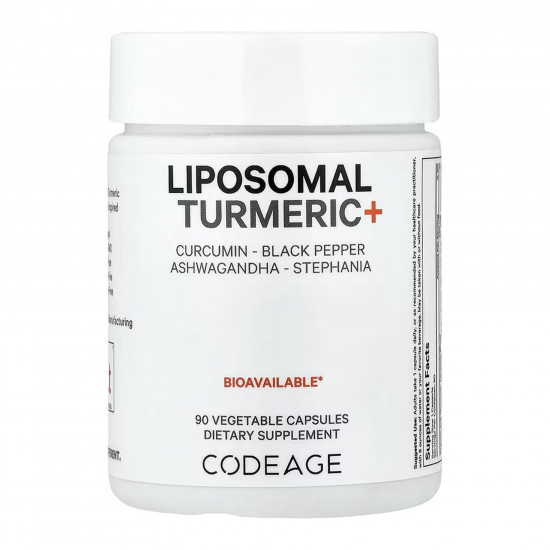 Codeage Liposomal Turmeric+ - 90 vcaps 2023-10-7725