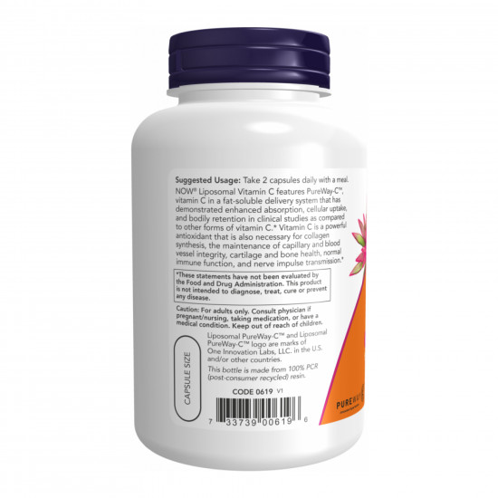 Now Foods Liposomal Vitamin C - 120 vcaps 2023-10-2505