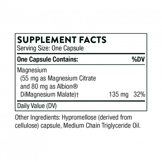 Thorne Magnesium CitraMate - 90 caps 2023-10-3071