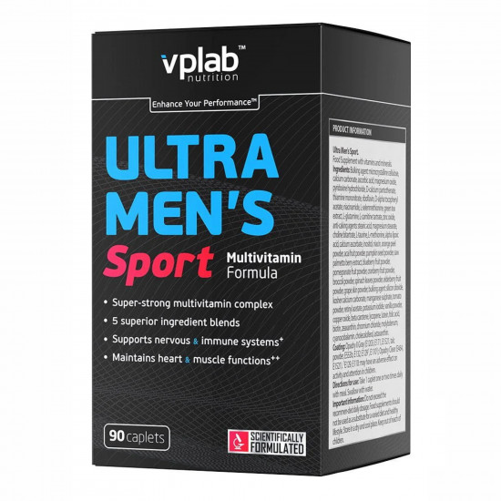 VPLab Multivitamin Ultra Men's Sport - 90 caps (Пошкоджена банка) 2024-11-0441