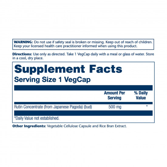 Solaray Rutin 500mg - 90 vcaps 2023-10-3022