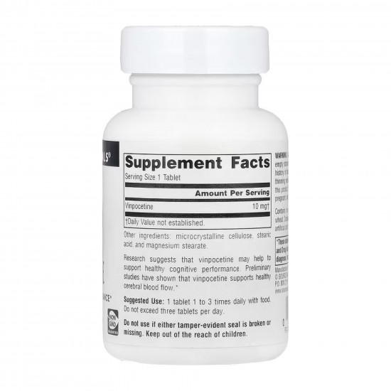 Source Naturals Vinpocetine 10mg - 120 tabs 2023-10-5291
