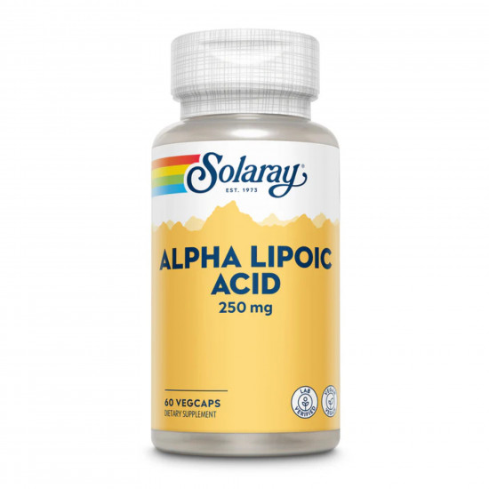 Solaray Alpha Lipoic Acid 250mg - 60 vcaps 2023-10-2399 Solaray Alpha Lipoic Acid 250mg - 60 vcaps 2023-10-2399