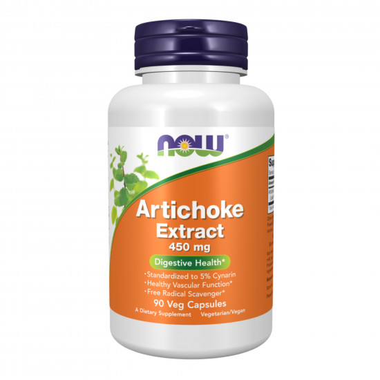 Now Foods Artichoke Extract 450mg - 90 vcaps (Пошкоджена банка) 2024-11-0492