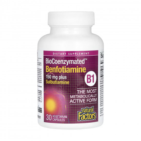 Natural Factors BioCoenzymated Benfotiamine - 30 caps 2023-10-6703