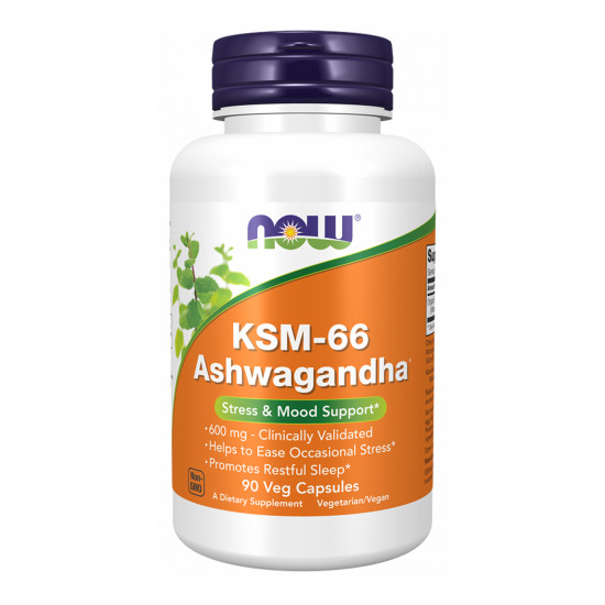 Now Foods KSM-66 Ashwagandha® - 90 vcaps 2023-10-5399