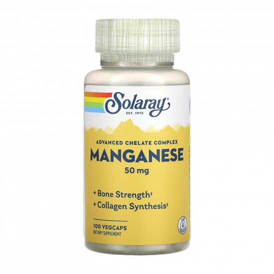 Solaray Manganese 50mg - 100 vcaps 2023-10-6420 Solaray Manganese 50mg - 100 vcaps 2023-10-6420
