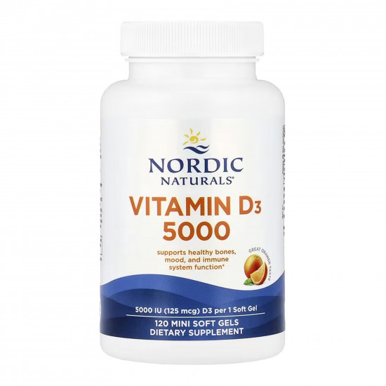 Nordic Naturals Vitamin D3 5000 - 120 mini softgels 2023-10-7855