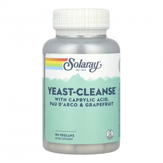 Solaray Yeast Cleanse - 90 vcaps 2023-10-6956