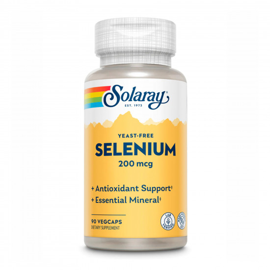 Solaray Selenium Yeast Free 200mcg - 90 vcaps 2022-10-1031 Solaray Selenium Yeast Free 200mcg - 90 vcaps 2022-10-1031