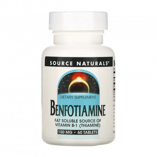 Source Naturals Benfotiamine 150mg - 60 tabs 2023-10-5293 Source Naturals Benfotiamine 150mg - 60 tabs 2023-10-5293