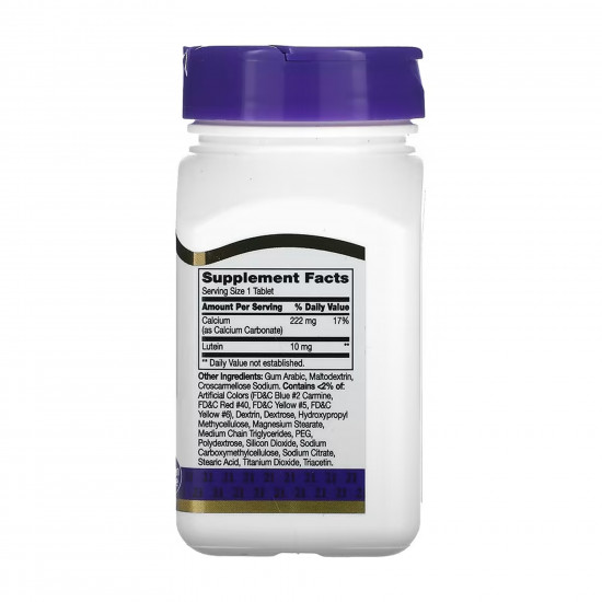 21st Century Lutein 10 mg - 60 tabs 2023-10-7080