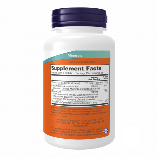 Now Foods Magnesium & Calcium 2:1 Ratio - 100 tabs (Пошкоджена банка) 2024-11-0322