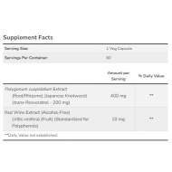 Resveratrol 200 mg - 60 vcaps