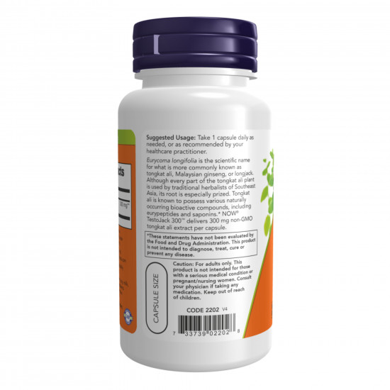 Now Foods Testo Jack 300 - 60 vcaps 2022-10-0684