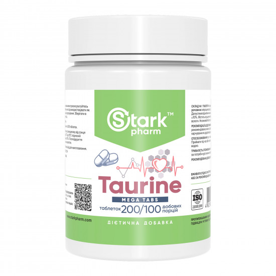 Stark Pharm Taurine Mega Tabs - 200 tabs 2024-11-0167