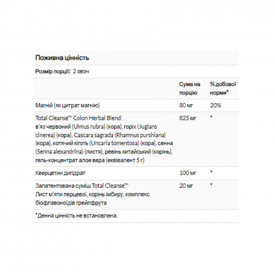 Solaray Total Cleanse Colon - 60 caps 2023-10-2400