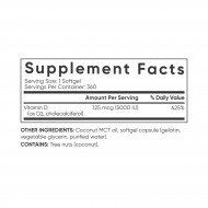 Vitamin D3 5000IU - 360 softgels