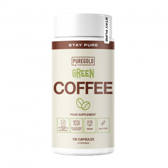 Pure Gold Green Coffee - 100 caps 2022-09-0545 Pure Gold Green Coffee - 100 caps 2022-09-0545