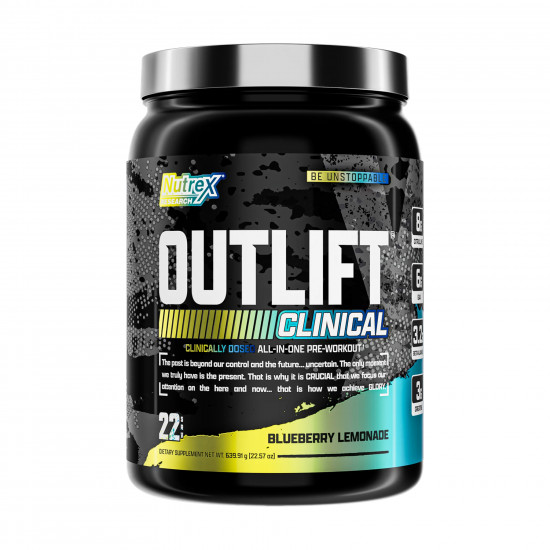 Nutrex Outlift Clinical - 639.91g Blueberry Lemonade 2023-10-6521