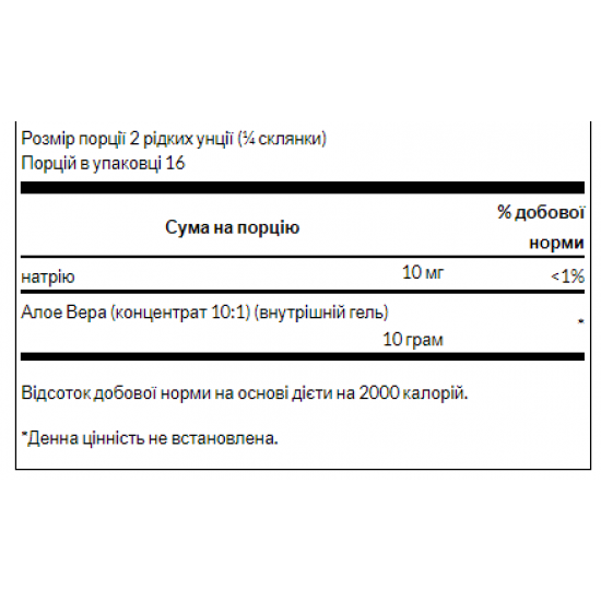 Swanson Aloe Vera Gel 32 Fl Oz - 946ml 2022-09-0215