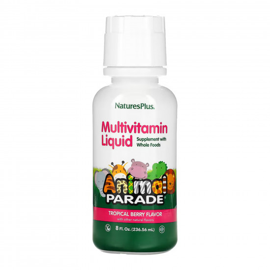 Nature's Plus Animal Parade Multivitamin Liquid - 236.56 ml Tropical Berry 2023-10-6473