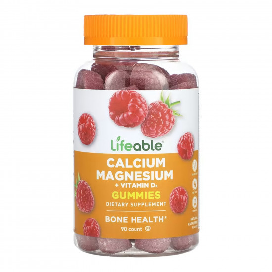 Lifeable Calcium Magnesium + Vitamin D Adult - 90 gummies 2023-10-7270